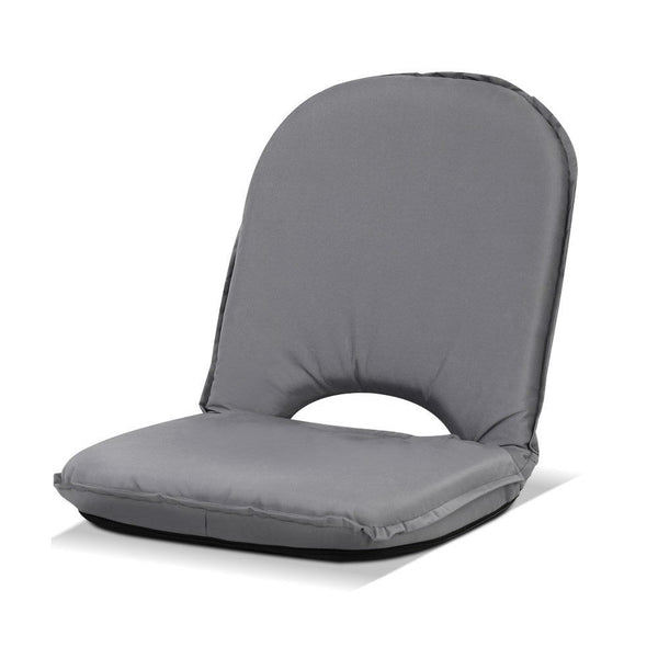 Artiss Foldable Beach Sun Picnic Seat - Grey Artiss