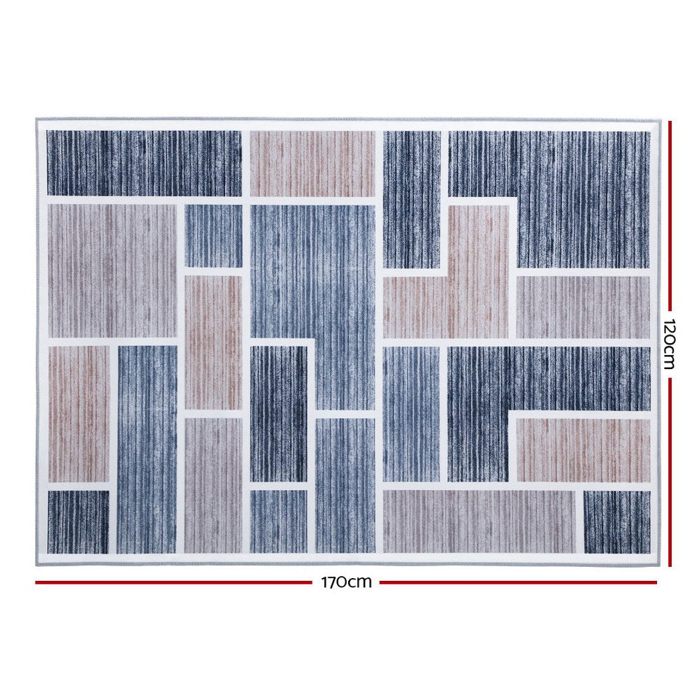Artiss Floor Rugs 120x170 Short Pile Area Rug Large Modern Carpet Soft Grey Artiss