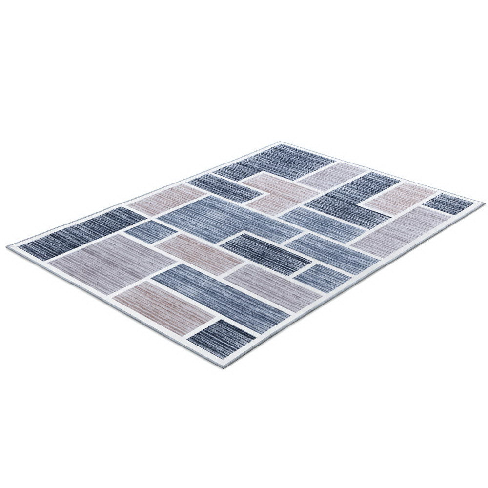 Artiss Floor Rugs 120x170 Short Pile Area Rug Large Modern Carpet Soft Grey Artiss