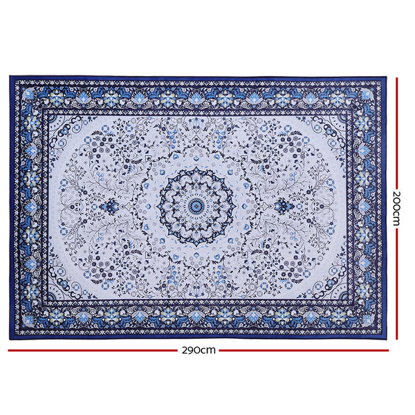Artiss Floor Rugs Rug 200 x 290 Area Large Modern Carpet Soft Blue Living Room freeshipping - Awezingly