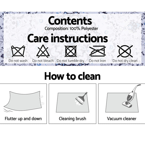 Artiss Floor Rugs Rug 200 x 290 Area Large Modern Carpet Soft Blue Living Room freeshipping - Awezingly