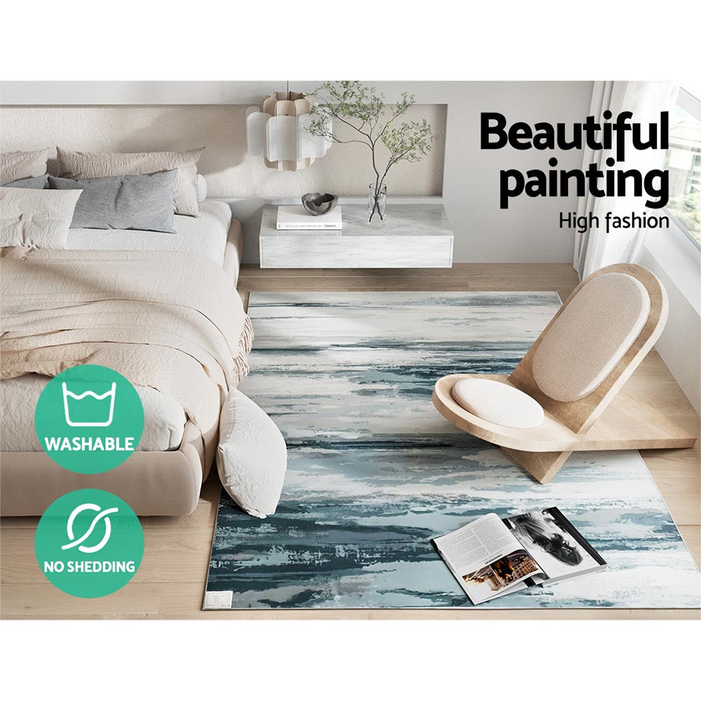 Artiss Poca Floor Rug Area Rug 160 x 230 cm Carpet Mordern Short Pile Washable Artiss