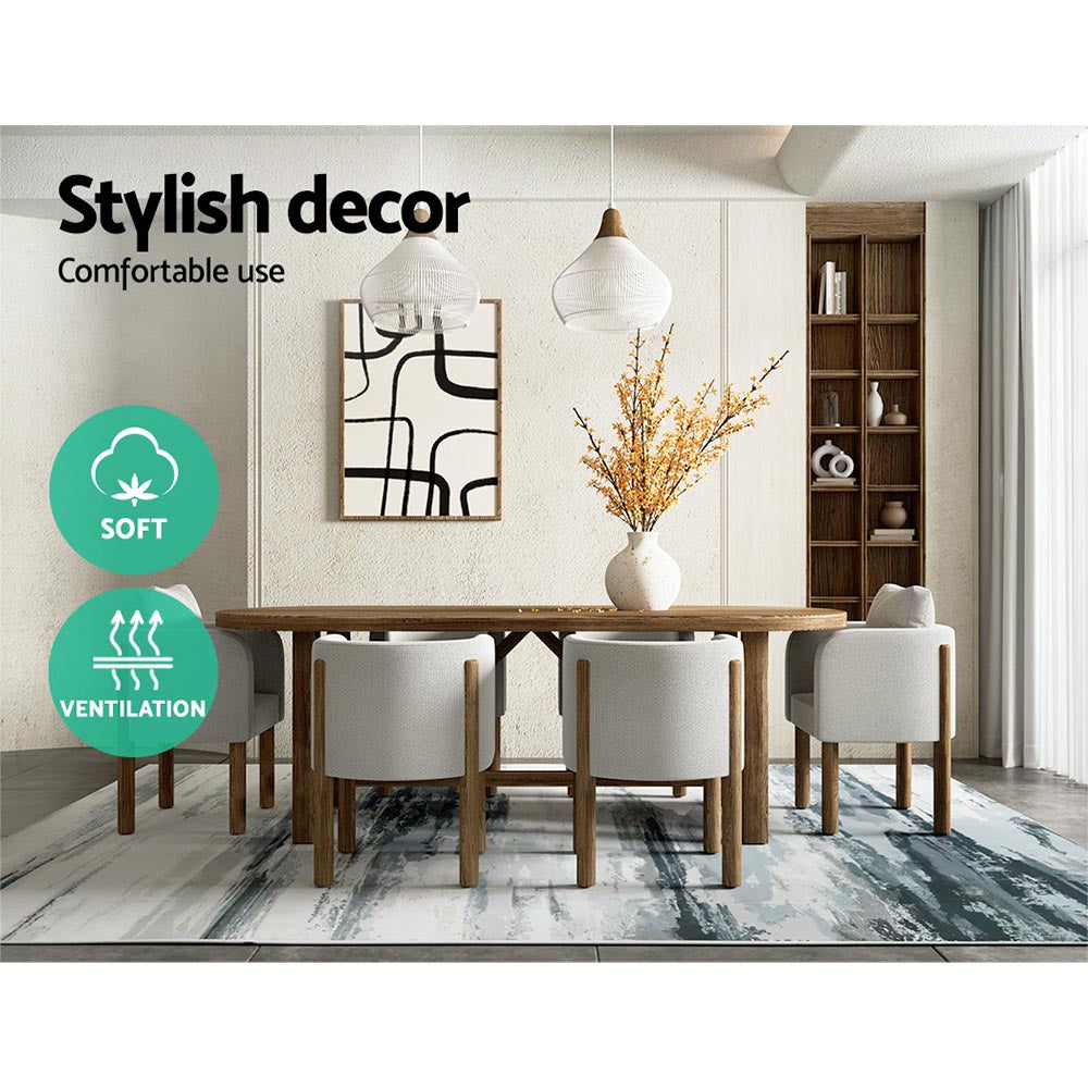 Artiss Poca Floor Rug Area Rug 200 x 290 cm Carpet Mordern Short Pile Washable Artiss