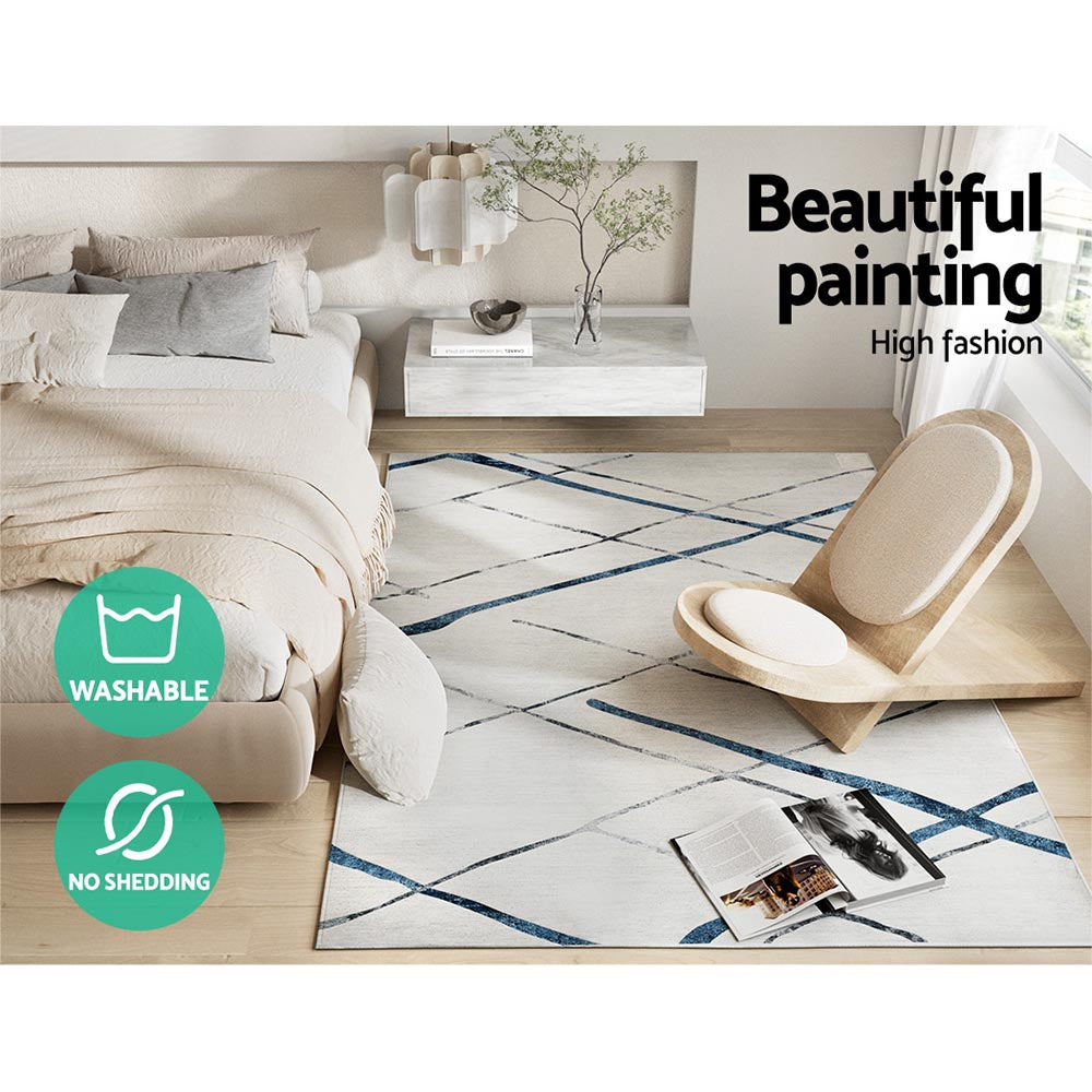 Artiss Jaca Floor Rug Area Carpet 160 x 230 cm Mordern Short Pile Washable Artiss