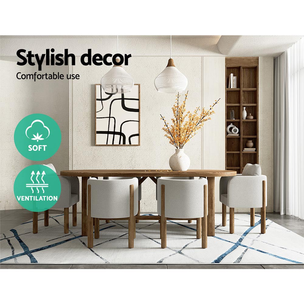Artiss Jaca Floor Rug Area Carpet 200 x 290 cm Mordern Short Pile Washable Artiss
