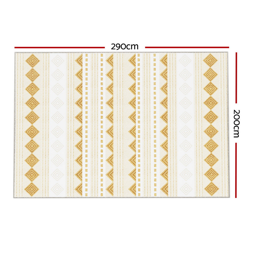 Artiss Floor Rugs 200x290cm Washable Area Mat Large Carpet Soft Short Pile Ella Artiss