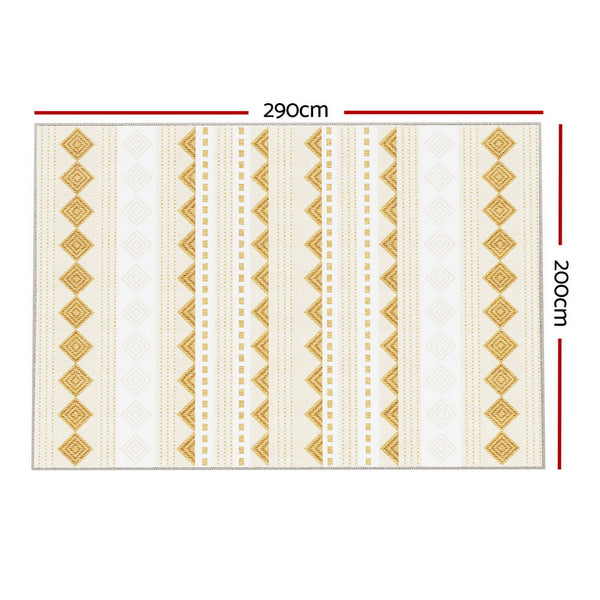 Artiss Floor Rugs 200x290cm Washable Area Mat Large Carpet Soft Short Pile Ella Artiss