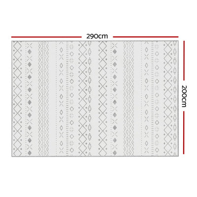 Artiss Floor Rugs 200x290cm Washable Area Mat Large Carpet Soft Short Pile Una