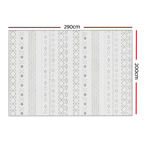 Artiss Floor Rugs 200x290cm Washable Area Mat Large Carpet Soft Short Pile Una Artiss