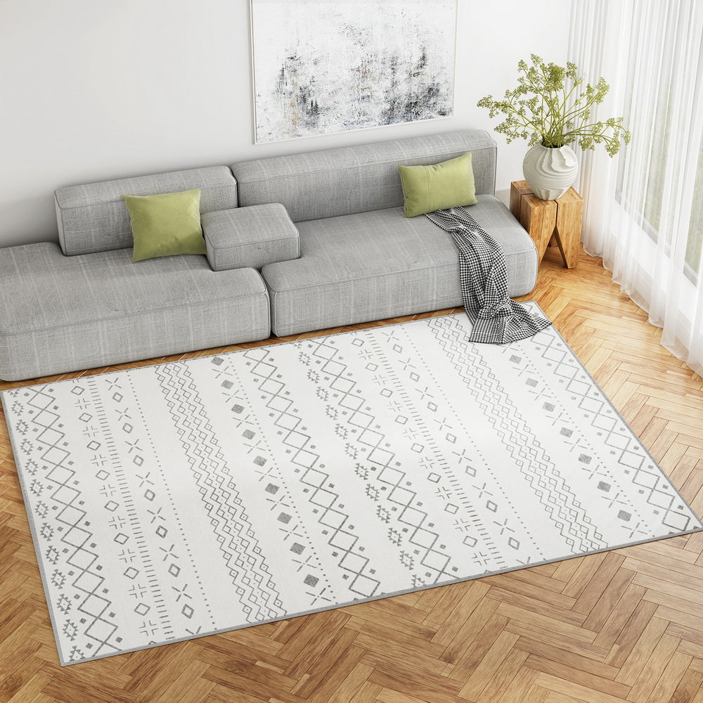 Artiss Floor Rugs 200x290cm Washable Area Mat Large Carpet Soft Short Pile Una Artiss