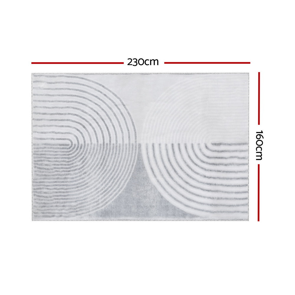 Artiss Floor Rugs 160x230cm Washable Area Mat Large Carpet Faux Rabbit Fur Cyril Artiss