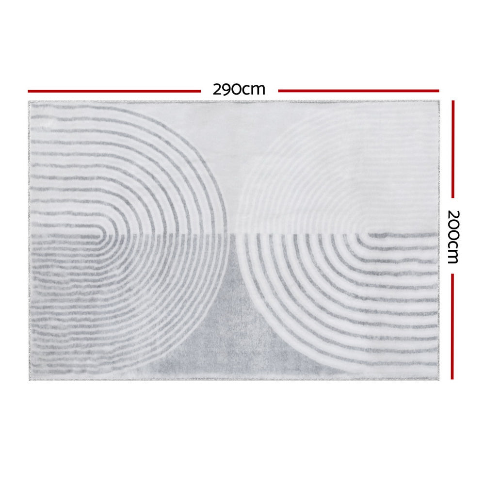 Artiss Floor Rugs 200x290cm Washable Area Mat Large Carpet Faux Rabbit Fur Cyril Artiss