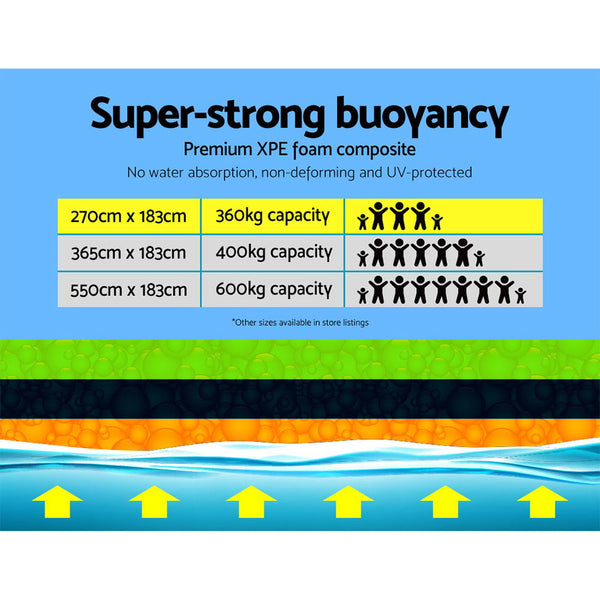 Weisshorn Floating Mat Water Slide Park Stand Up Paddle Pool Sea 270cm freeshipping - Awezingly