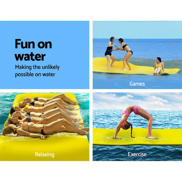 Weisshorn Floating Mat Water Slide Park Stand Up Paddle Pool Sea 365cm freeshipping - Awezingly