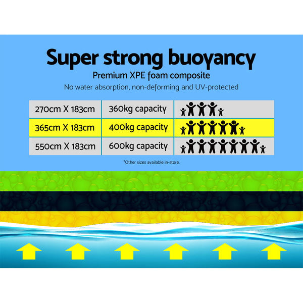 Weisshorn Floating Mat Water Slide Park Stand Up Paddle Pool Sea 365cm freeshipping - Awezingly