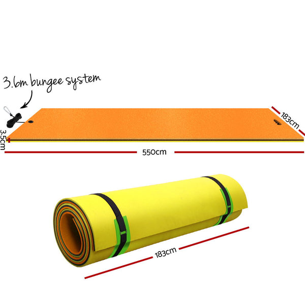 Weisshorn Floating Mat Water Slide Park Stand Up Paddle Pool Sea 550cm freeshipping - Awezingly