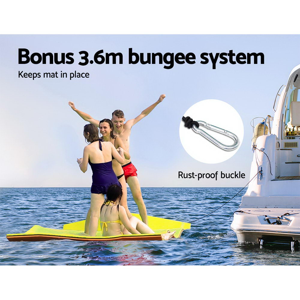 Weisshorn Floating Mat Water Slide Park Stand Up Paddle Pool Sea 550cm freeshipping - Awezingly