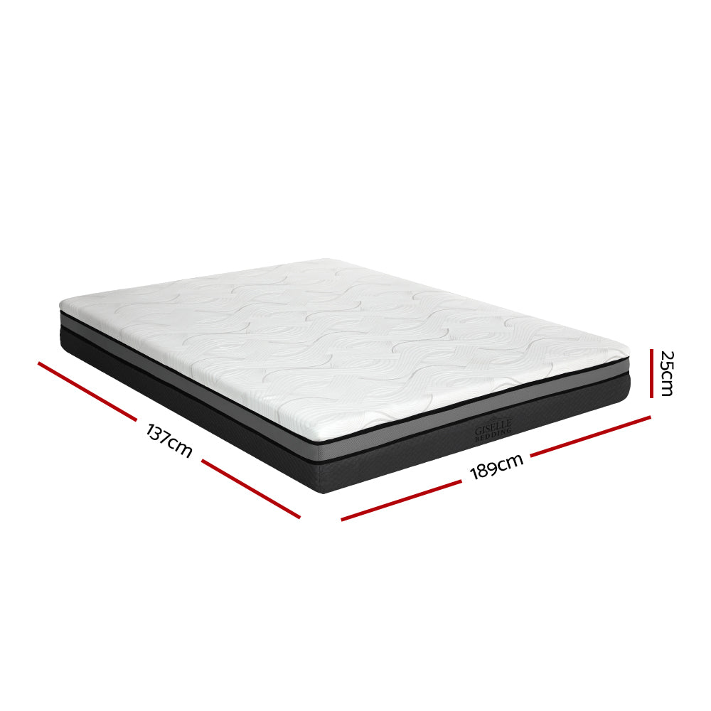 Giselle Bedding Memory Foam Mattress Bed Cool Gel Non Spring Comfort Double 25cm Giselle Bedding