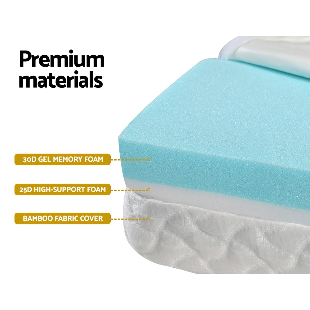 Giselle Foldable Gel Foam Mattress Folding Baby Bed Floor Mat Travel Cot Bamboo Giselle Bedding