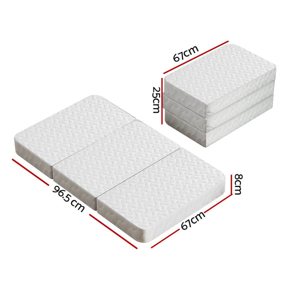 Giselle Foldable Mattress Portacot Foam Mattresses Travel Cot Baby Bamboo Cover Giselle Bedding