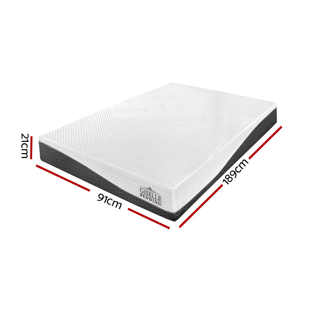 Giselle Bedding Single Size Memory Foam Mattress Cool Gel without Spring Giselle Bedding