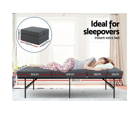 Giselle Bedding Folding Mattress Foldable Portable Bed Floor Mat Camping Pad freeshipping - Awezingly