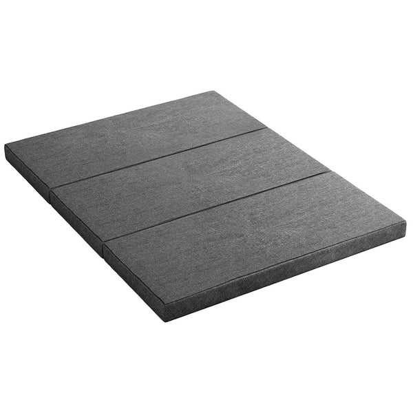 Giselle Bedding Foldable Mattress Folding Portable Bed Camping Mat Queen Grey Giselle Bedding