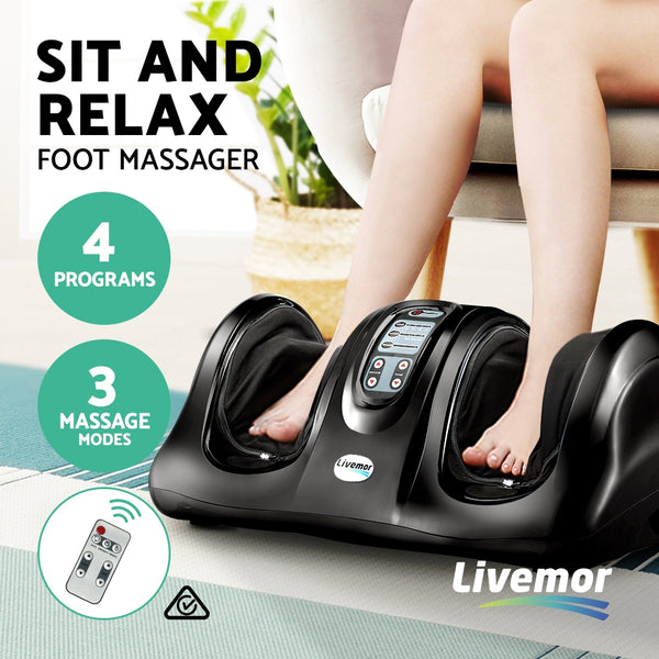 Livemor Foot Massager - Black freeshipping - Awezingly