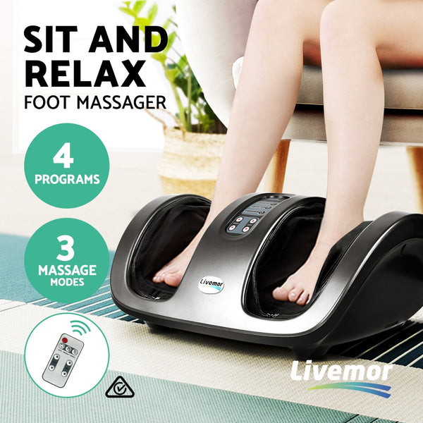 Livemor Foot Massager Grey freeshipping - Awezingly