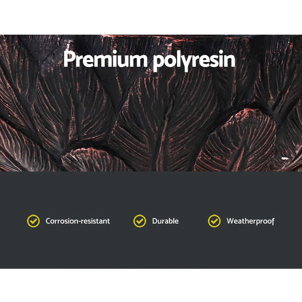 Gardeon Water Solar Fountain Outdoor Bird Bath Peacock Cascading freeshipping - Awezingly