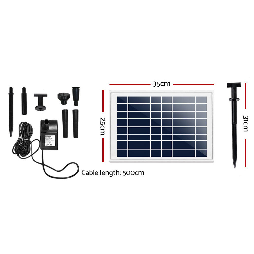Gardeon Solar Pond Pump Powered Water Fountain Outdoor Submersible Filter 6.6FT Gardeon