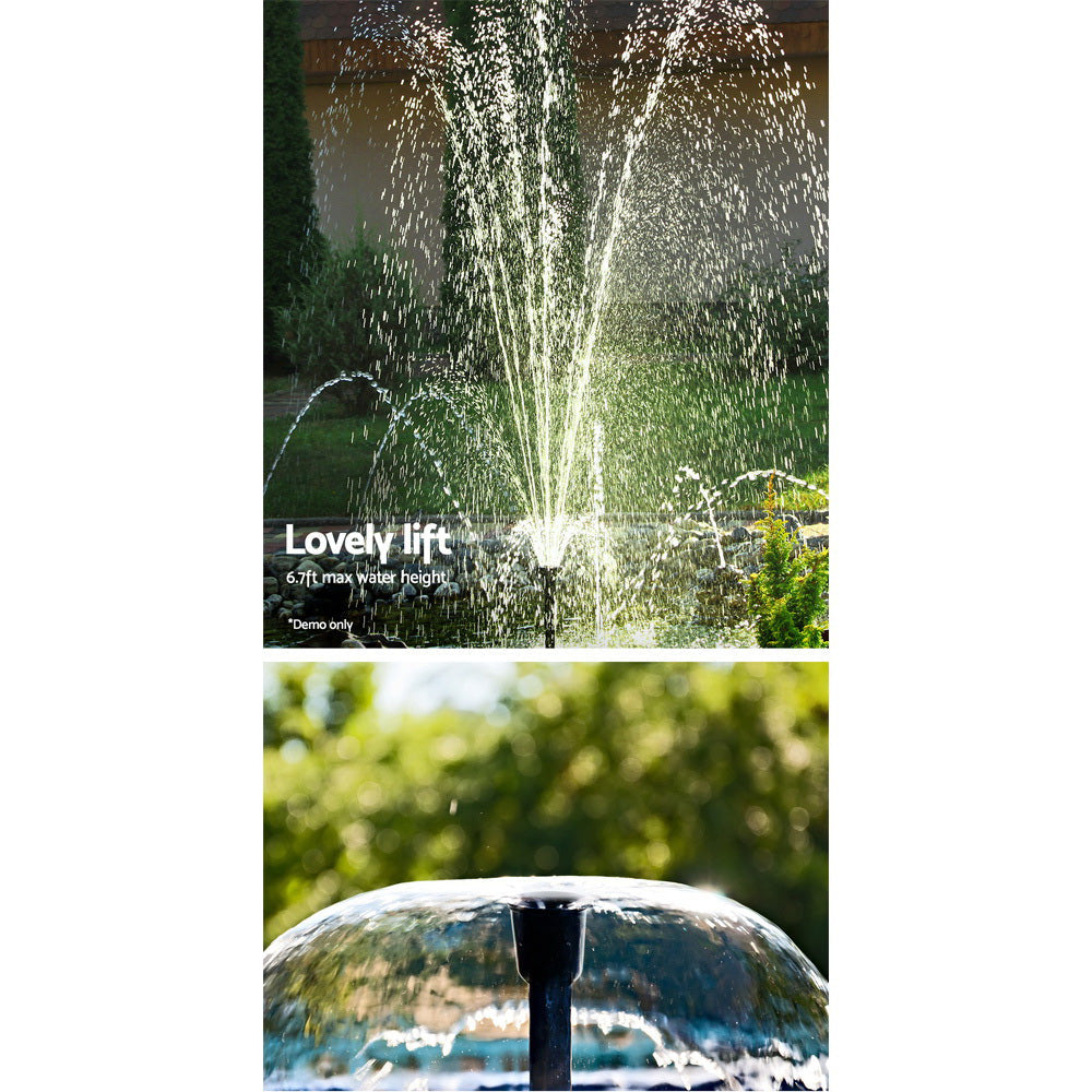 Gardeon Solar Pond Pump Powered Water Fountain Outdoor Submersible Filter 6.6FT Gardeon