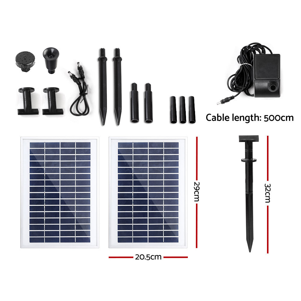 Gardeon Solar Pond Pump Water Fountain Filter Kit Outdoor Submersible Panel Gardeon