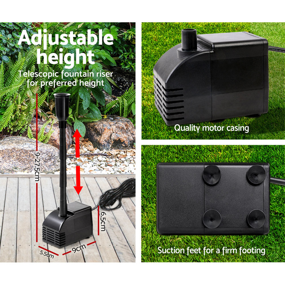 Gardeon Solar Pond Pump Water Fountain Filter Kit Outdoor Submersible Panel Gardeon
