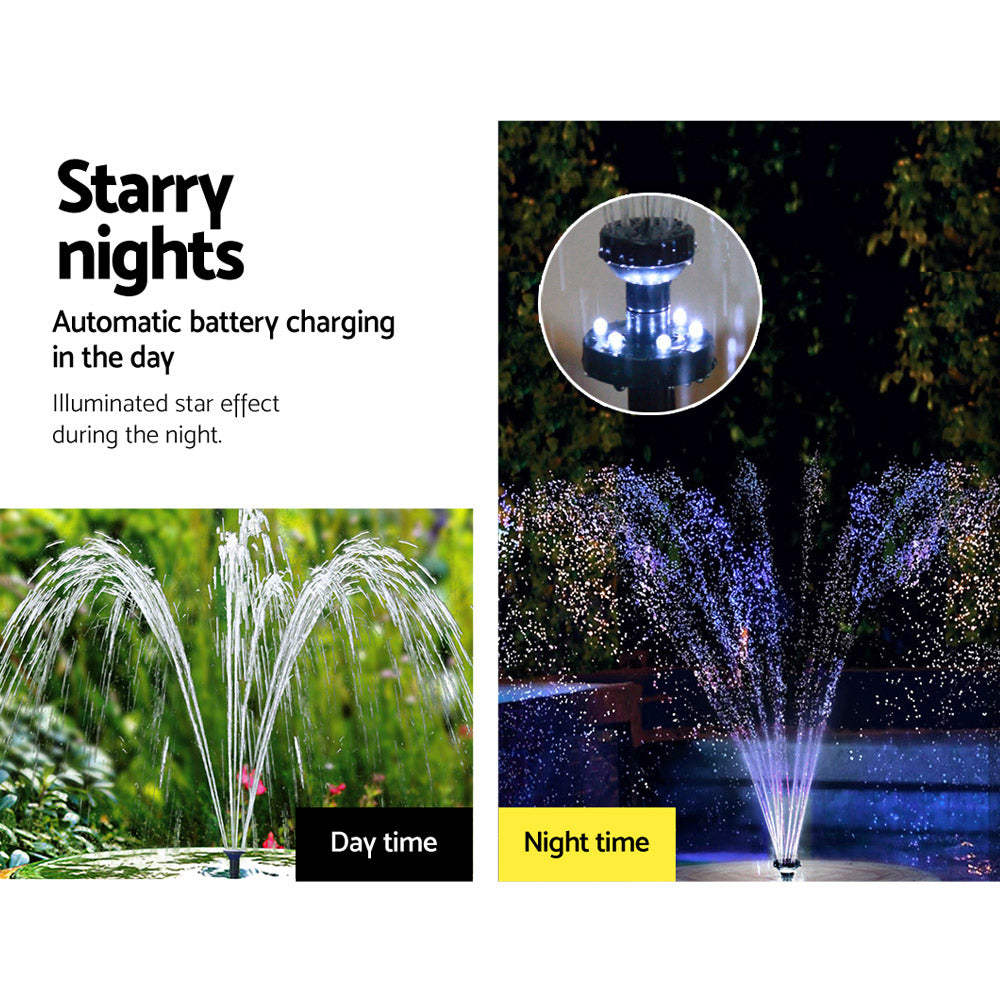 Gardeon Solar Pond Pump Pool Fountain Battery Garden Outdoor Submersible Kit 4FT Gardeon
