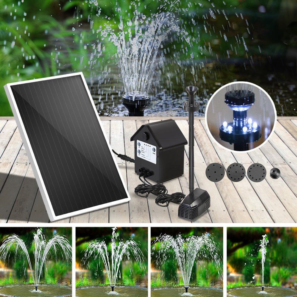 Gardeon Solar Pond Pump Pool Fountain Battery Garden Outdoor Submersible Kit 4FT Gardeon