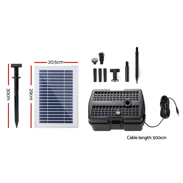 Gardeon Solar Pond Pump with Eco Filter Box Water Fountain Kit 4.6FT Gardeon