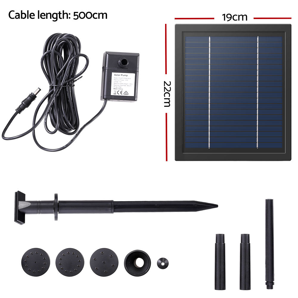Gardeon Solar Pond Pump Submersible Powered Garden Pool Water Fountain Kit 6.1FT Gardeon