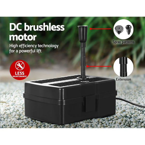 Gardeon Solar Pond Pump with Eco Filter Box Water Fountain Kit 5FT Gardeon