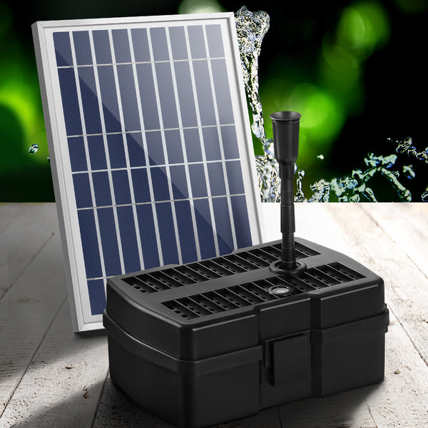 Gardeon Solar Pond Pump with Eco Filter Box Water Fountain Kit 5FT Gardeon
