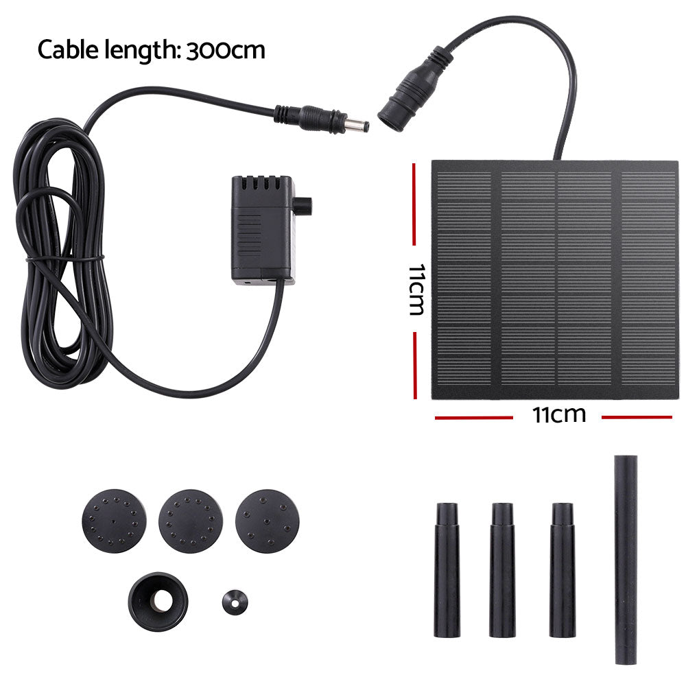 Gardeon Solar Pond Pump Submersible Powered Garden Pool Water Fountain Kit 2.6FT Gardeon