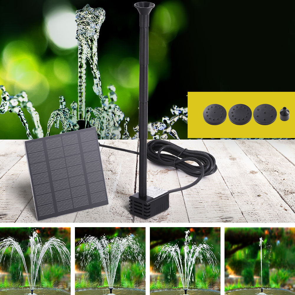 Gardeon Solar Pond Pump Submersible Powered Garden Pool Water Fountain Kit 2.6FT Gardeon