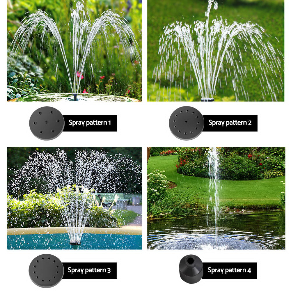 Gardeon Solar Pond Pump Water Fountain Outdoor Powered Submersible Filter 4FT Gardeon
