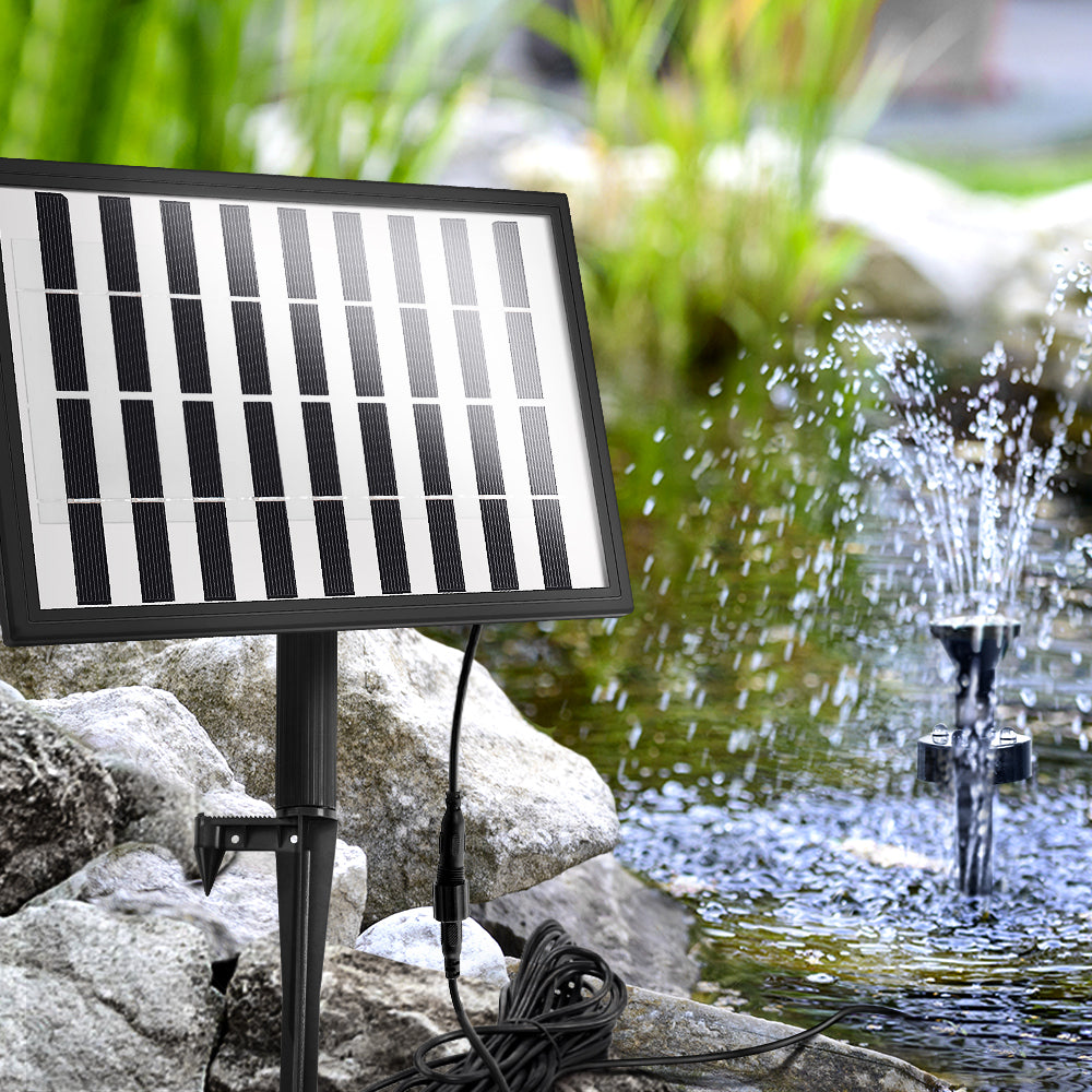 Solar Pond Pump Outdoor Garden Submersible Water Pumps with Battery Kit 4 FT Gardeon