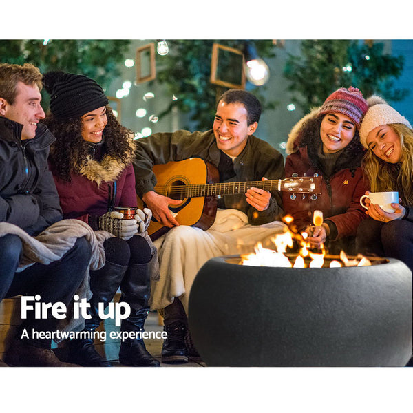 Grillz Outdoor Portable Fire Pit Bowl Wood Burning Patio Oven Heater Fireplace freeshipping - Awezingly