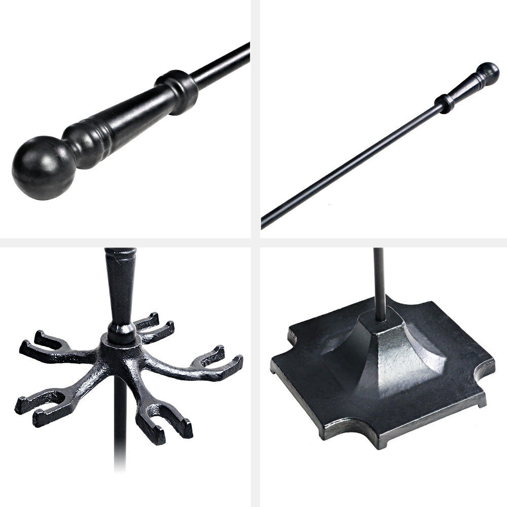 Grillz Fireplace Tool Set Fire Place Tools Poker Brush Shovel Stand Tongs freeshipping - Awezingly