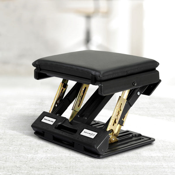 Artiss Foot Rest Stool Office Under Desk Fold Footrest Massage Cushion Pad Black Artiss