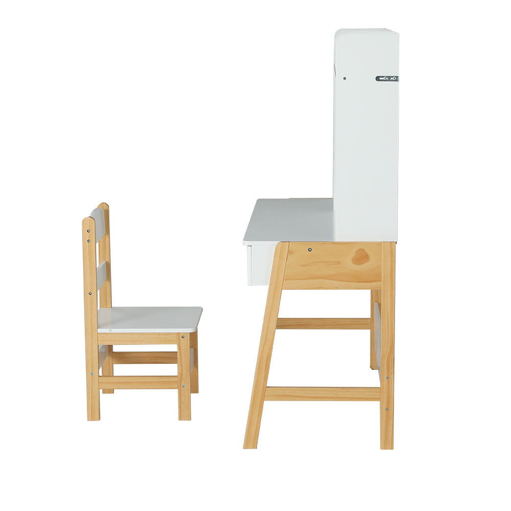 Keezi Kids Table and Chairs Set Study Play Toys Storage Desk Children Furniture Keezi