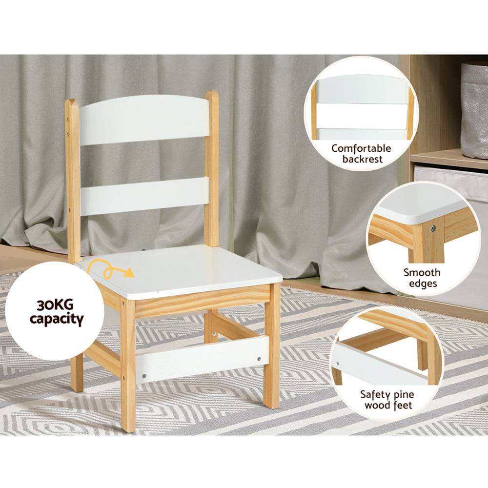 Keezi Kids Table and Chairs Set Study Play Toys Storage Desk Children Furniture Keezi