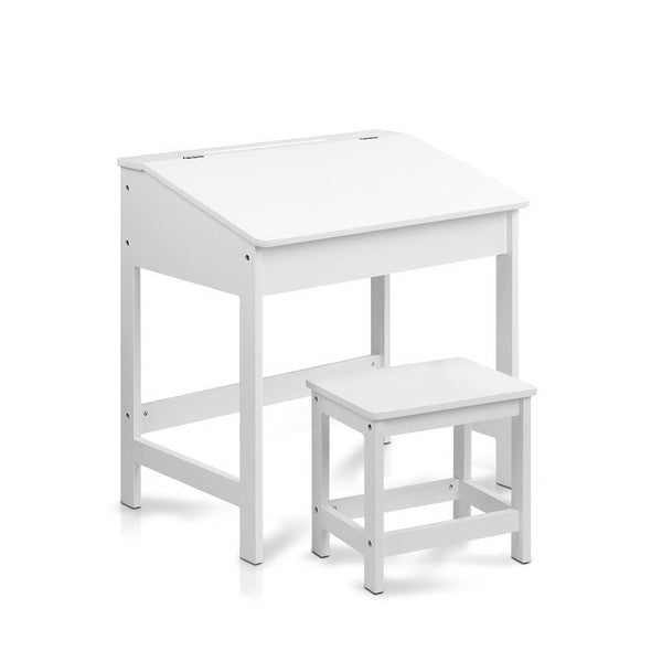 Keezi Kids Table and Chairs Set Children Drawing Writing Desk Storage Keezi